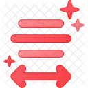 Align Center Horizontal  Icon