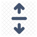 Align Center V Arrow Alignment Icon