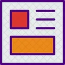 Align Content Left  Icon