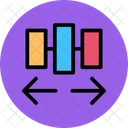 Align Data Cell Data Icon