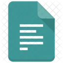 Align File Paper Icon