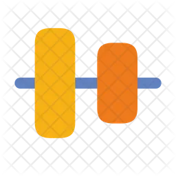 Align horizontal Icon - Download in Flat Style