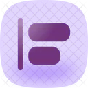 Align Horizontal Left  Icon