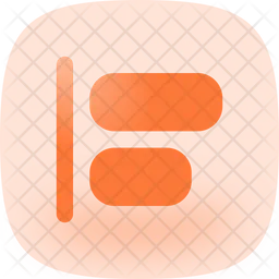 Align Horizontal Left  Icon
