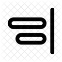 Align Horizontal Right  Icon