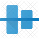 Align Object Horizontal Icon
