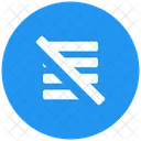 Align Slash  Icon