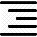 Interface Texte Formatage Droite Alignement Rag Paragraphe Texte Alignement Alignement Droite Formatage Gauche Icône