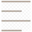 Alignement à gauche  Icône