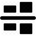 Vertical Alignement Interface Icône