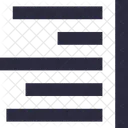 Aligner Droite Alignement Icône