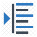 Droite Aligner Alignement Icône