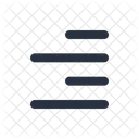 Aligner A Droite Editeur Contour Icône