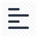Aligner A Gauche Editeur Contour Icône