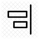 Aligner horizontalement à droite  Icon