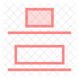 Alignment Icon - Download in Colored Outline Style