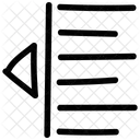 Left Alignment Text Icon