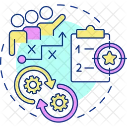 Alignment of strategy and tactics  Icon