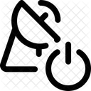 Potencia Do Interruptor De Satelite Ícone