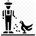 Alimentazione Degli Uccelli Agricoltore Consumo Di Uccelli Icon