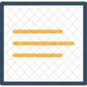 Alineación central  Icono