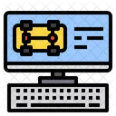 Monitor Computadora Chasis Icono
