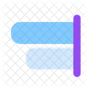 Horizontal Alinear A La Derecha Objeto Icon