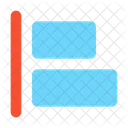Alineación horizontal a la izquierda  Icono