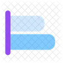 Horizontal Alinear A La Izquierda Objeto Icon