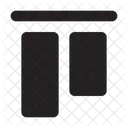Alineacion Vertical Arriba Vertical Alinear Icono