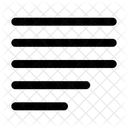 Izquierda Justificar Alinear Icon