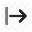 Alinear Flecha Derecha Flecha Linea Duo Icono