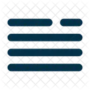Alinear Justificar Editor Alineacion Icon