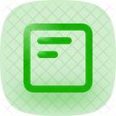 Alinear la parte superior de la caja a la izquierda  Icono