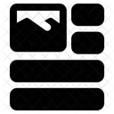 Alinhamento De Imagem Quebra Texto Ícone