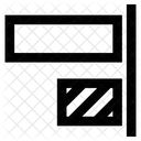 Alinhamento horizontal  Ícone