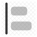Alinhar verticalmente  Ícone