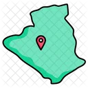 Aljazair map  Icon