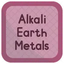 Alkaline earth metals  Icon