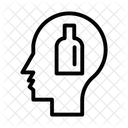 Alkoholiker Alkoholismus Alkoholsucht Symbol
