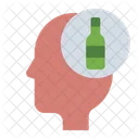 Alkoholiker Suchtiger Geisteskranker Icon