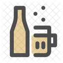 Alkoholmissbrauch  Symbol