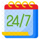 All Day 24 Hours Full Day Icon