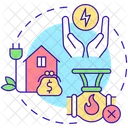 All electric homes  Icon