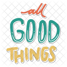 All good thinks sticker  Icon