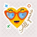 Valentine Emoji All Yours Romantic Emoji Icon
