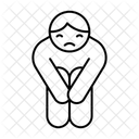 Einsamkeit Traurig Krankheit Symbol