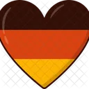 Coeur drapeau allemagne  Icône