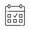 Allenamento Quotidiano Programma Calendario Icon