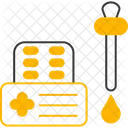 Allergietest Pollenallergie Hauttest Symbol